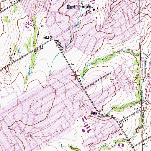 Topographic Map of Highland Hills Presbyterian Church, TX