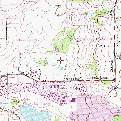 Topographic Map of Korean Sphepherd Presbyterian Church, TX