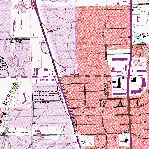 Topographic Map of Young NAK Presbyterian Church, TX