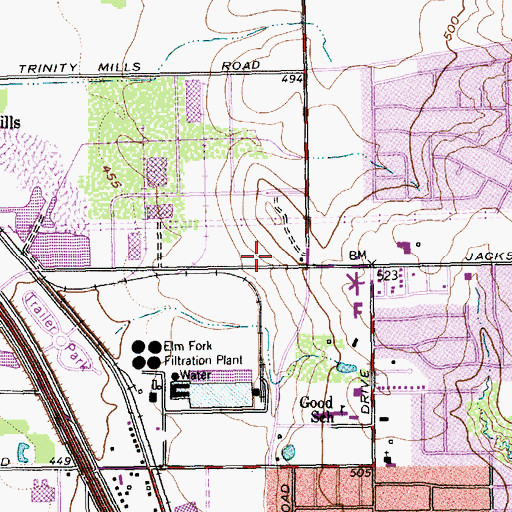 Topographic Map of The Church of Jesus Christ of Latter Day Saints, TX