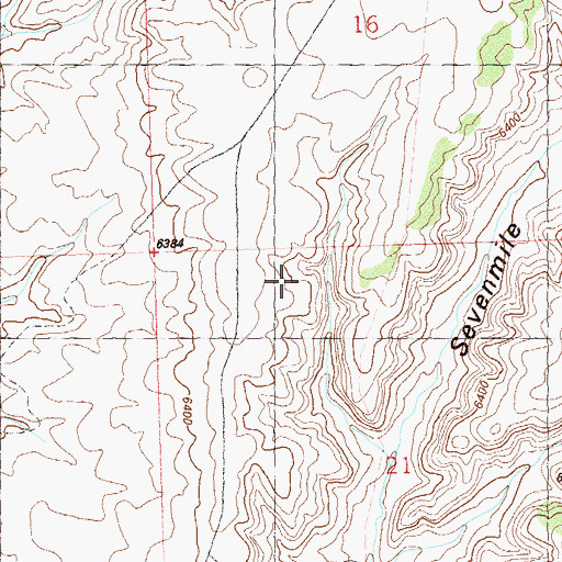 Topographic Map of Sevenmile Ridge, CO