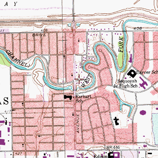 Topographic Map of Pentecostal Aposento Alto Holiness Church, TX