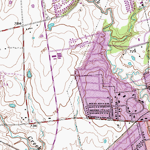 Topographic Map of Corner Stone Baptist Church, TX