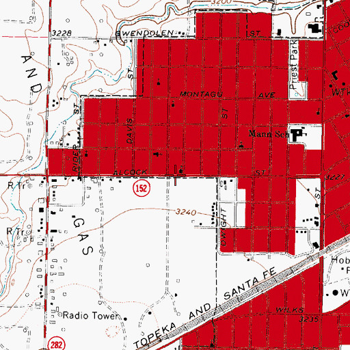 Topographic Map of Pentecostal Holiness Church, TX