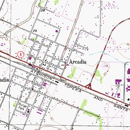 Topographic Map of Trinity Baptist Church, TX