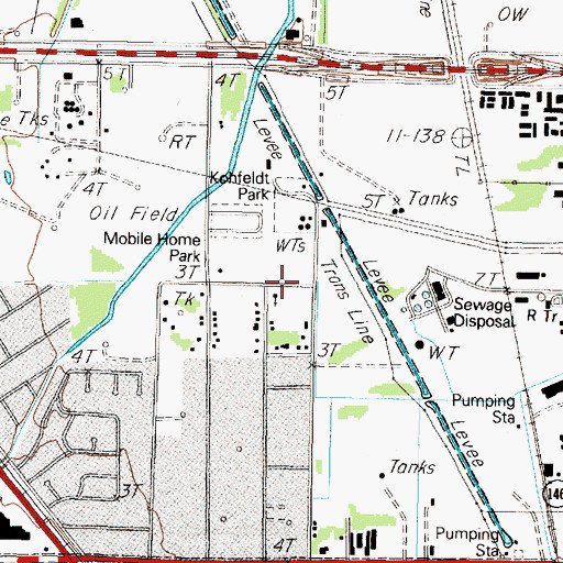 Topographic Map of Church of Christ Texas City, TX