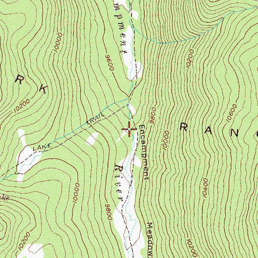 Topographic Map of Main Fork Trail, CO