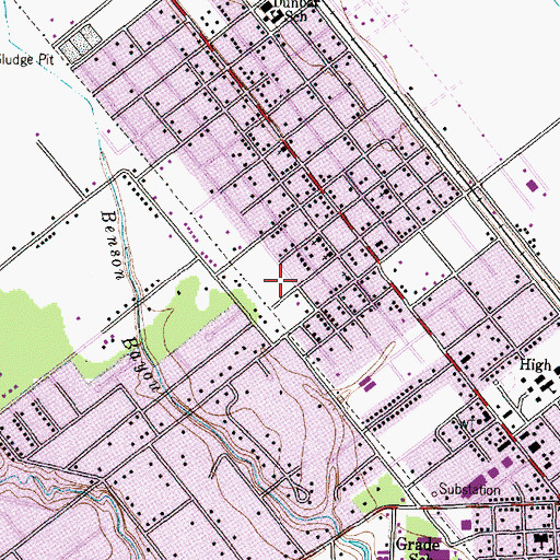 Topographic Map of Saint James African Methodist Episcopal Church, TX