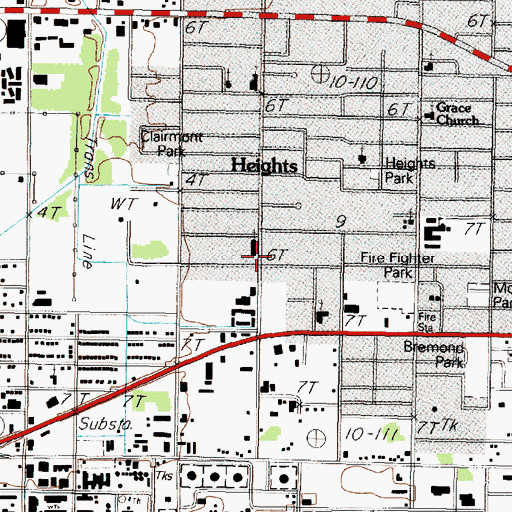 Topographic Map of Apostolic Assembly Church, TX
