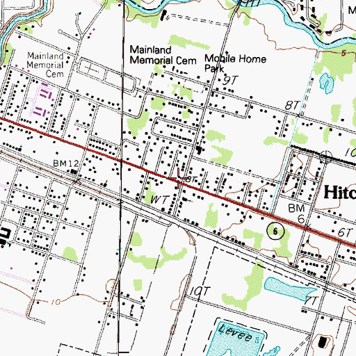 Topographic Map of Greater Saint Mathew Baptist Church, TX