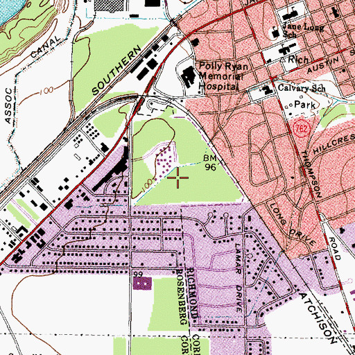Topographic Map of The Church of Jesus Christ of Latter Day Saints, TX