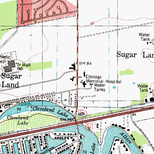 Topographic Map of The Church of Jesus Christ of Latter Day Saints, TX