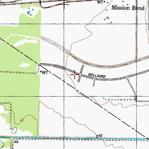 Topographic Map of Grace United Pentecostal Church, TX