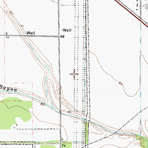 Topographic Map of First Colony Bible Chapel Church, TX