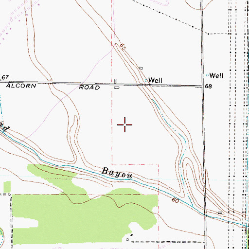 Topographic Map of Christ United Methodist Church, TX