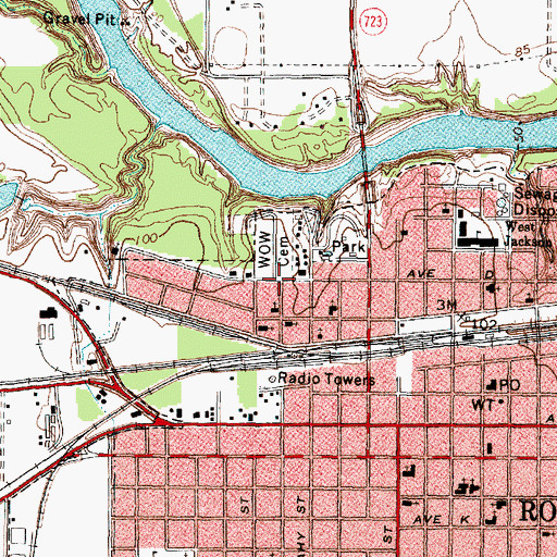 Topographic Map of United Methodist Church Saint Lukes, TX