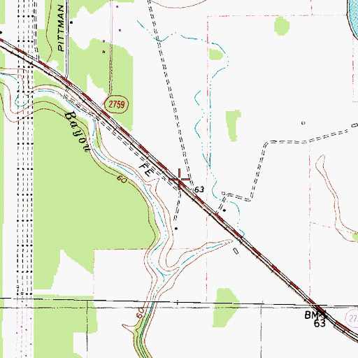 Topographic Map of Great Oaks Baptist Church, TX