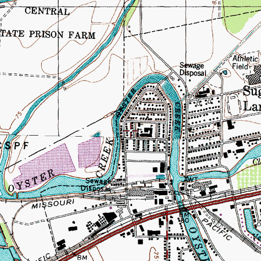 Topographic Map of Mount Pleasant Baptist Church, TX