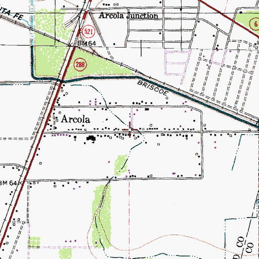 Topographic Map of Mount Tabor Baptist Church, TX