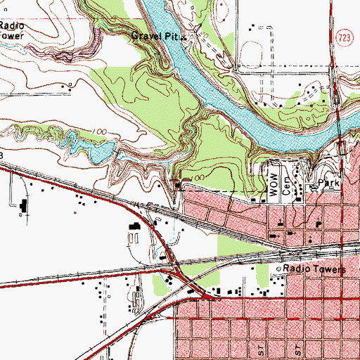 Topographic Map of Nazareth Baptist Church, TX