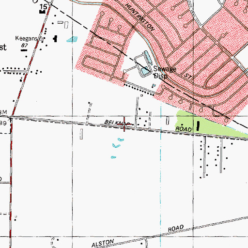 Topographic Map of Southwest Calvary Baptist Church, TX