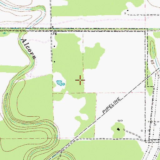 Topographic Map of Trinity Baptist Church, TX