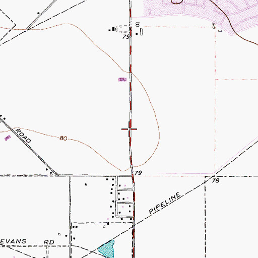 Topographic Map of Fort Bend Church of God in Christ, TX