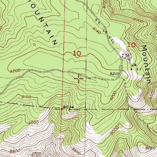 Topographic Map of Pinkham Mountain, CO