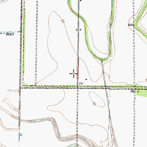 Topographic Map of Holy Cross Episcopal Church, TX