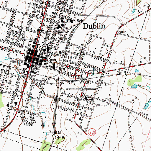 Topographic Map of Calvary United Pentecostal Church, TX