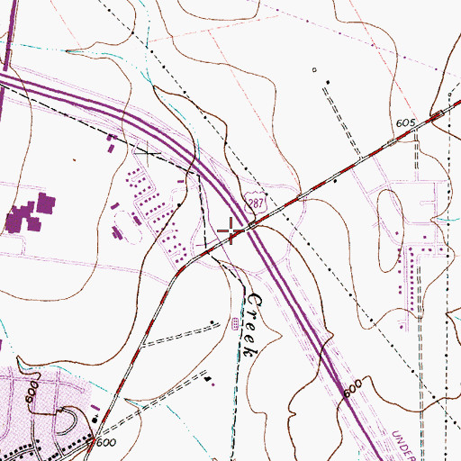 Topographic Map of Living Hope Church of the Nazarene, TX