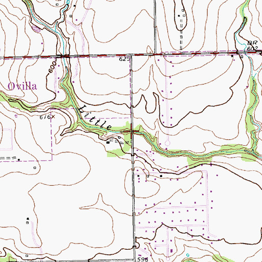 Topographic Map of Bear Creek Baptist Church, TX