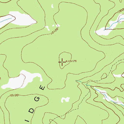 Topographic Map of Green Ridge, CO