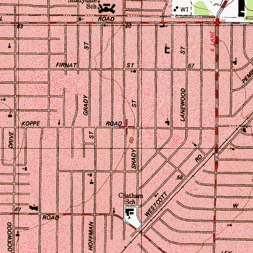 Topographic Map of Laura Koppe Baptist Church, TX