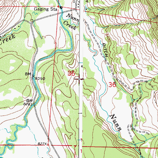Topographic Map of Davy Ditch, CO