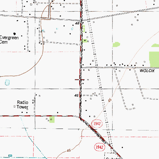 Topographic Map of Harvest Baptist Church, TX