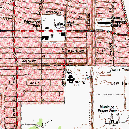 Topographic Map of Greater Mount Carmel Missionary Baptist Church, TX