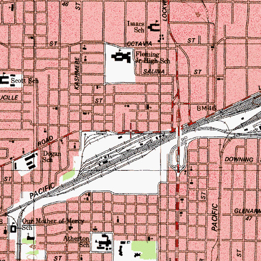 Topographic Map of Greater Mount Nebo Baptist Church, TX