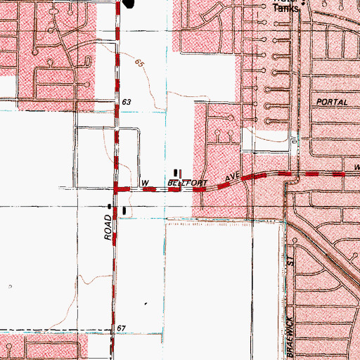 Topographic Map of Greater New Covenant Baptist Church, TX