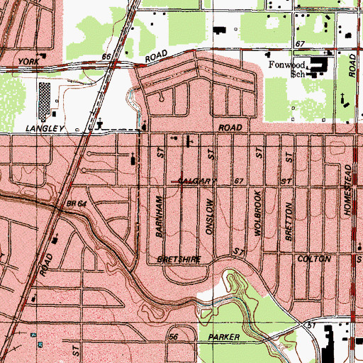 Topographic Map of Greater New Hope Baptist Church, TX