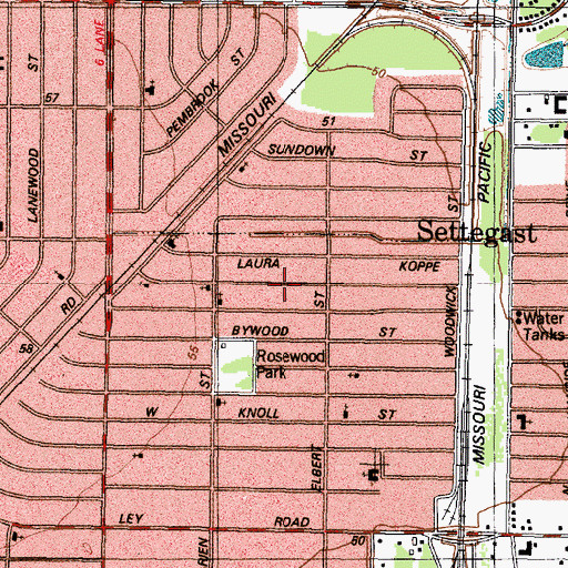 Topographic Map of Greater New Sanctuary Baptist Church, TX
