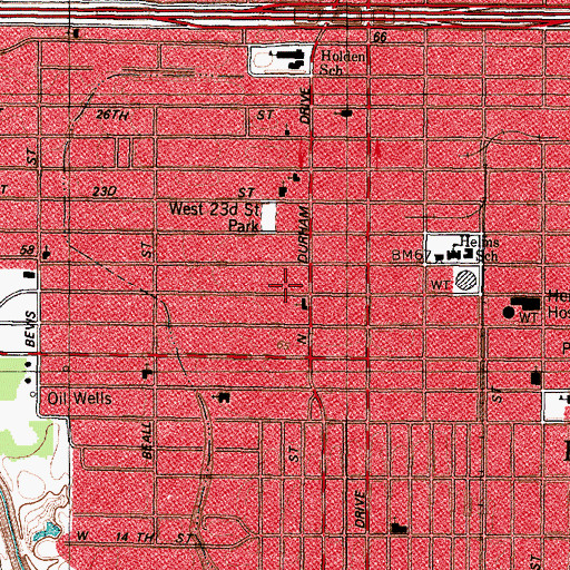 Topographic Map of Greater Pleasant Hill Missionary Baptist Church, TX