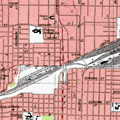 Topographic Map of Good Hope Baptist Church, TX