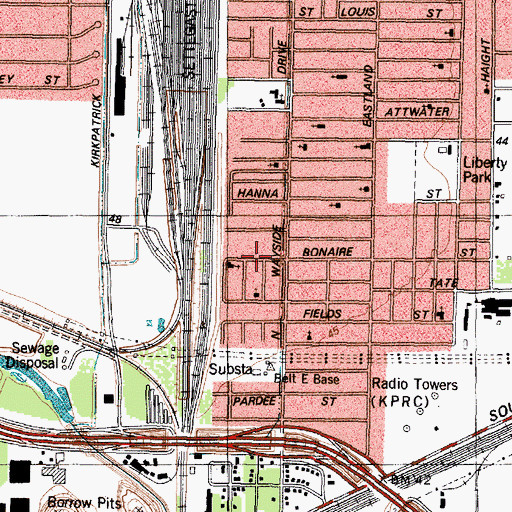 Topographic Map of Good Shepherd Baptist Church, TX