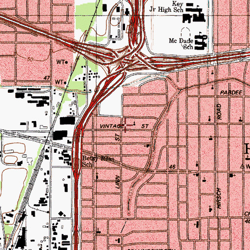 Topographic Map of Goodwill Baptist Church, TX