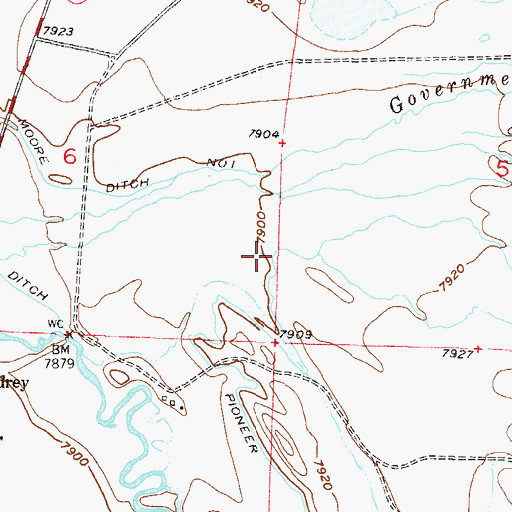 Topographic Map of North Sand Creek, CO