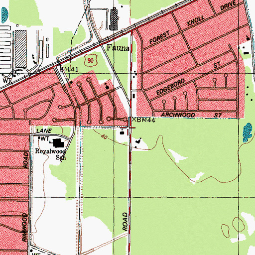 Topographic Map of First Beltway Baptist Church, TX