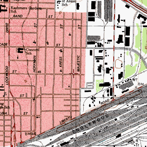 Topographic Map of First Morning Star Baptist Church, TX