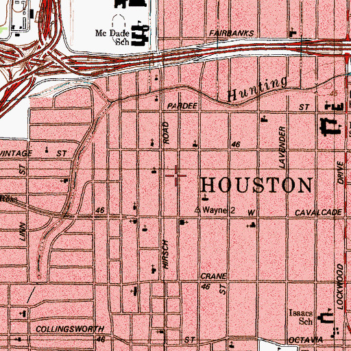 Topographic Map of First Mount Nebo Baptist Church, TX