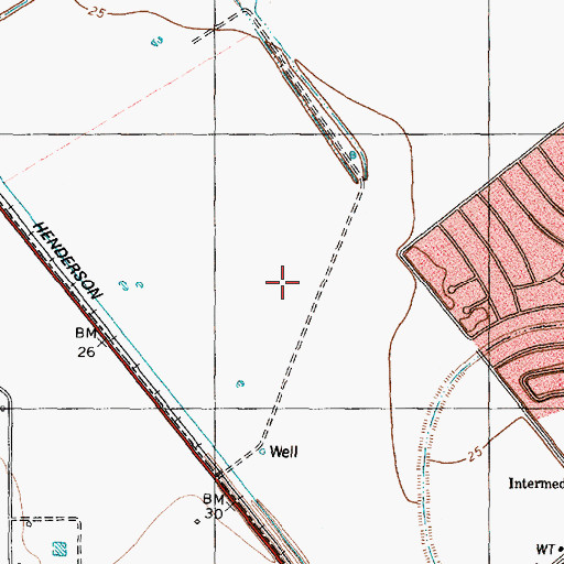 Topographic Map of Calvary Fellowship Baptist Church, TX